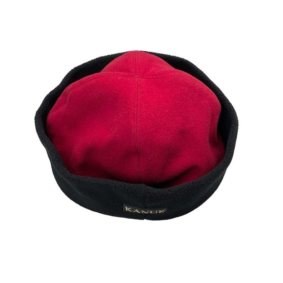 KANUK Vintage 100% Wool Set Top &  Hat Sz 2 Red - Picture 9 of 12
